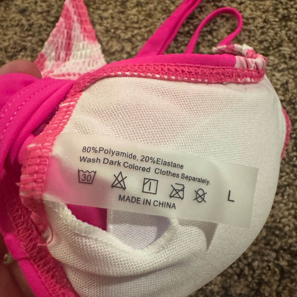 Pink Triangle Bikini Top - Picture 2 of 2